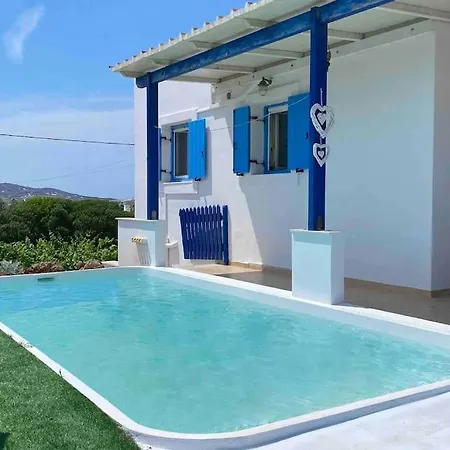 Blue And White Paros Private House Alikí